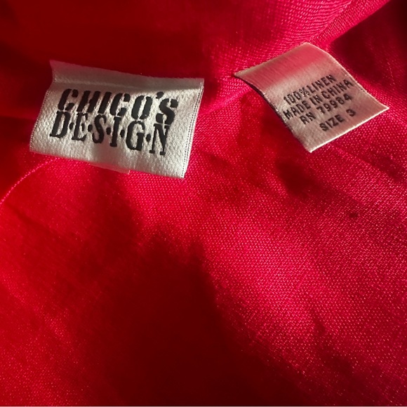 Raspberry Red Linen Tunic - Picture 8 of 8